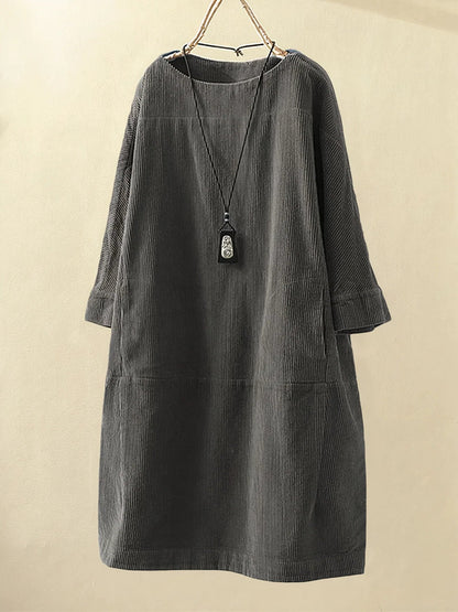 Zophie™ - Abito di Pana Vintage Rilassato