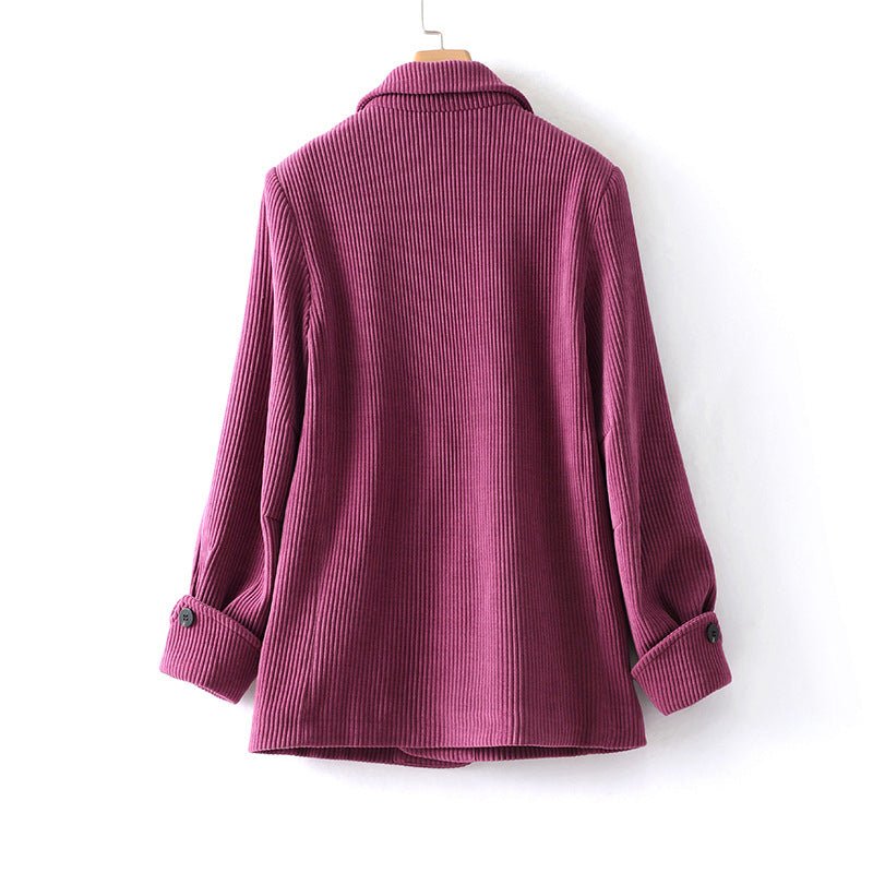 WALBORG I ELEGANTE BLAZER IN VELLUTO A COSTE