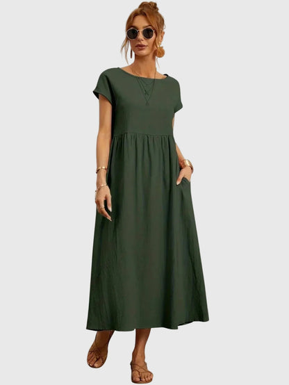 Giselle | Abito midi Casual con Tasche