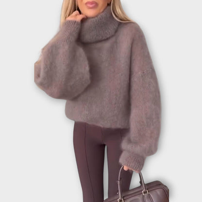 Maglione Oversize con Collo alto