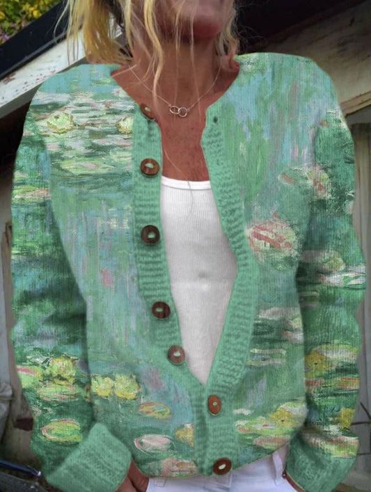 Anwen | Cardigan verde