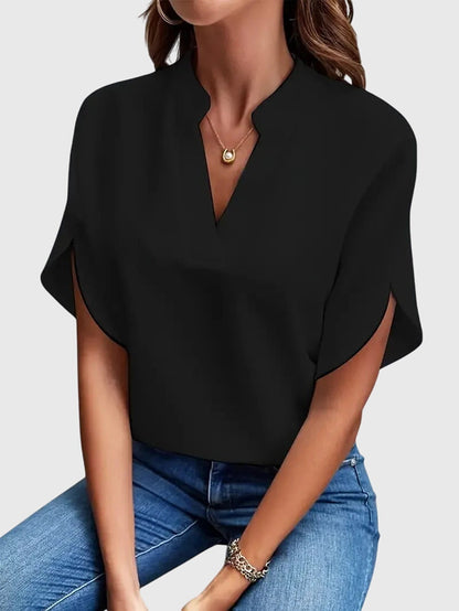 Beatrix™ | Camicia V di Collo Morbido ed elegante