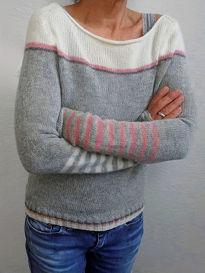 Katharina - Maglione di Righe a maniche lunghe
