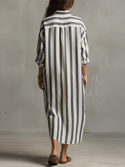 Arden | Abito maxi Boho a righe