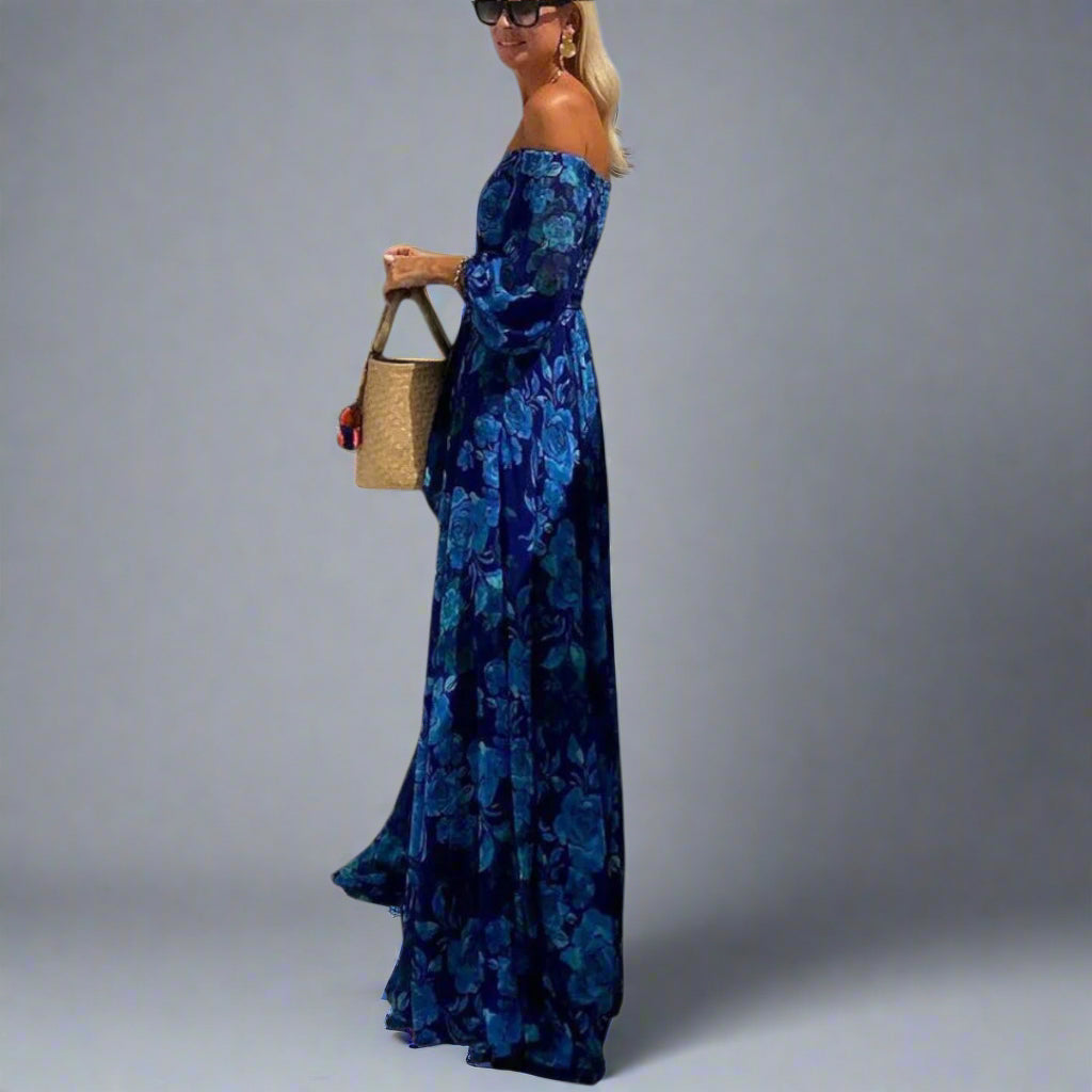 Annemarie | Abito Maxi Floreale Elegante per Máximo Comfort