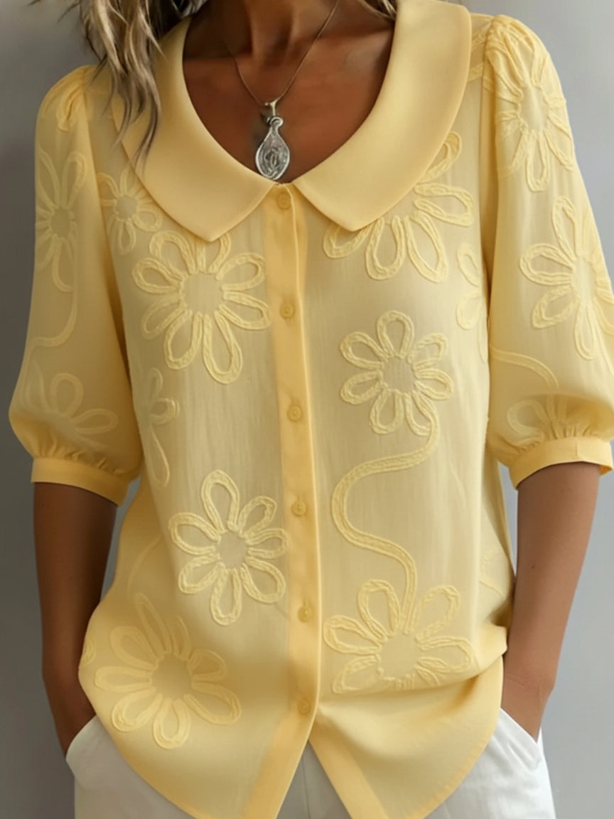 Aurélie — Blusa leggera floreale eleganza naturale