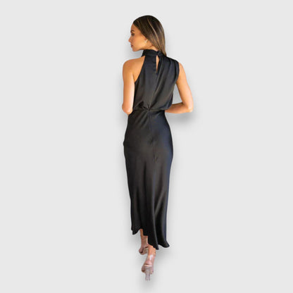 Daisy | Elegante Abito di Satin con Collo Halter