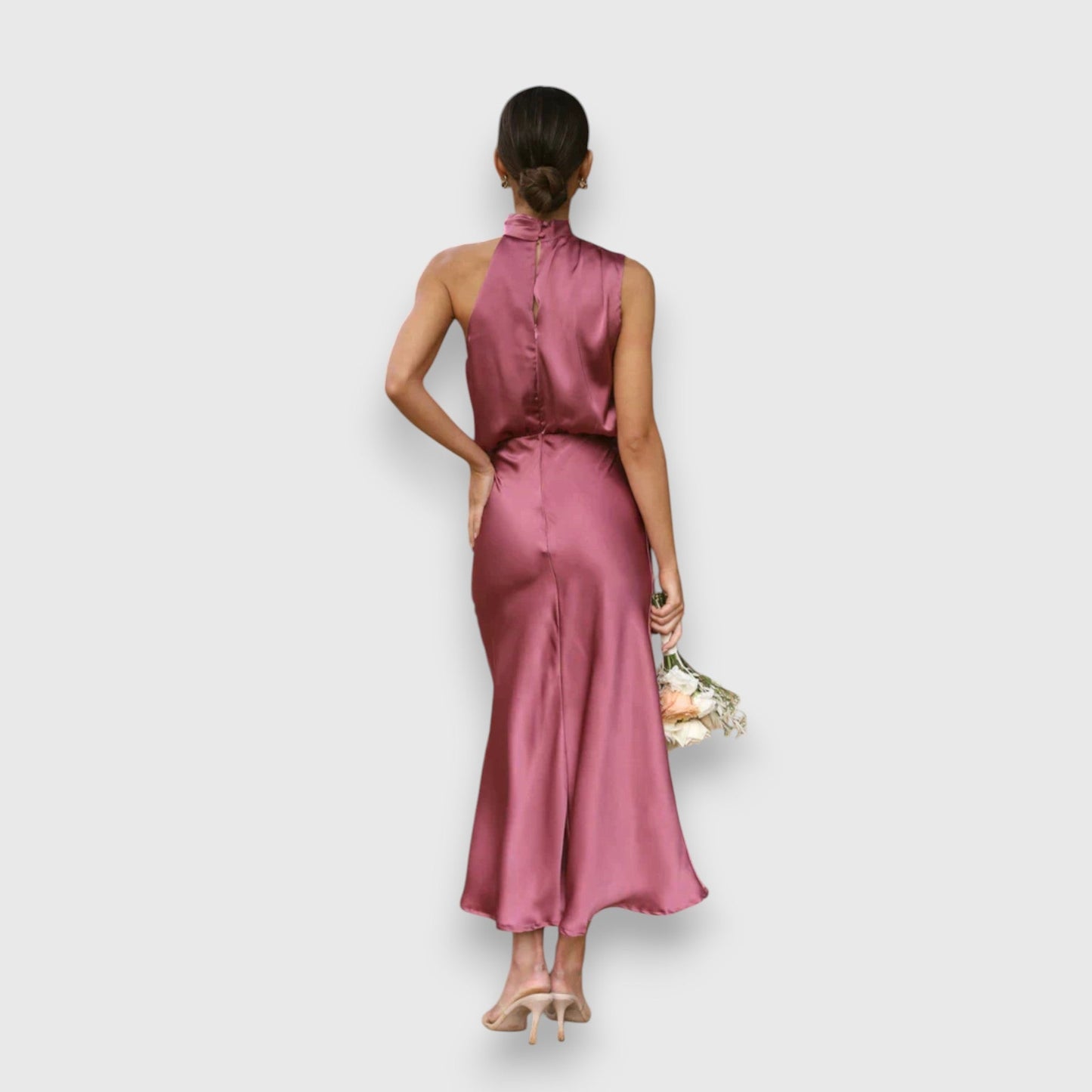 Daisy | Elegante Abito in satin con Scollo Halter