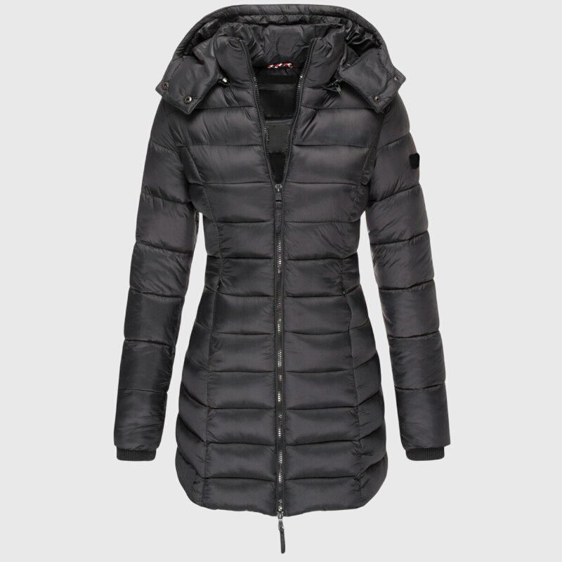 Elise™ - Cappotto lungo di piume