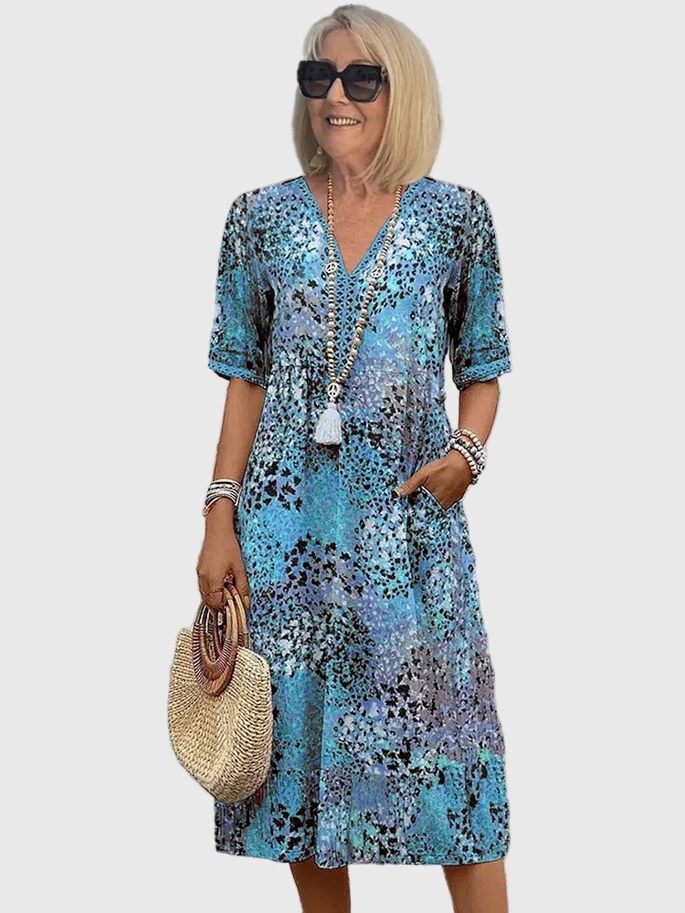Sofía | Elegante Abito midi Floreale