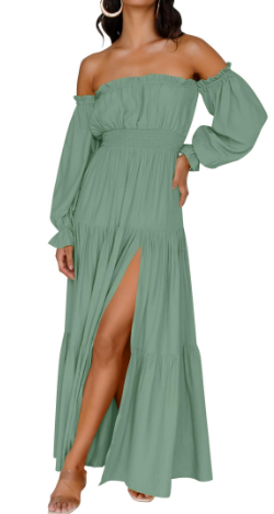 KENDRA – ABITO MAXI DI ROMANCE DESPRENDIDO E AIREADO