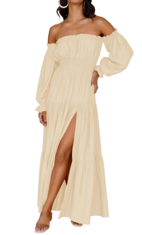 KENDRA – ABITO MAXI DI ROMANCE DESPRENDIDO E AIREADO