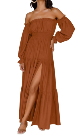 KENDRA – ABITO MAXI DI ROMANCE DESPRENDIDO E AIREADO