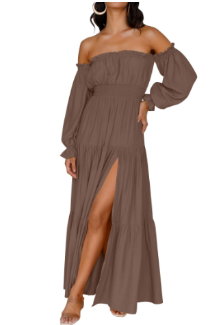 KENDRA – ABITO MAXI DI ROMANCE DESPRENDIDO E AIREADO