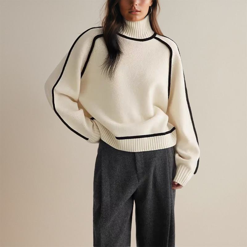 Emilie™ | Maglione a collo alto Morbido come il cachemire
