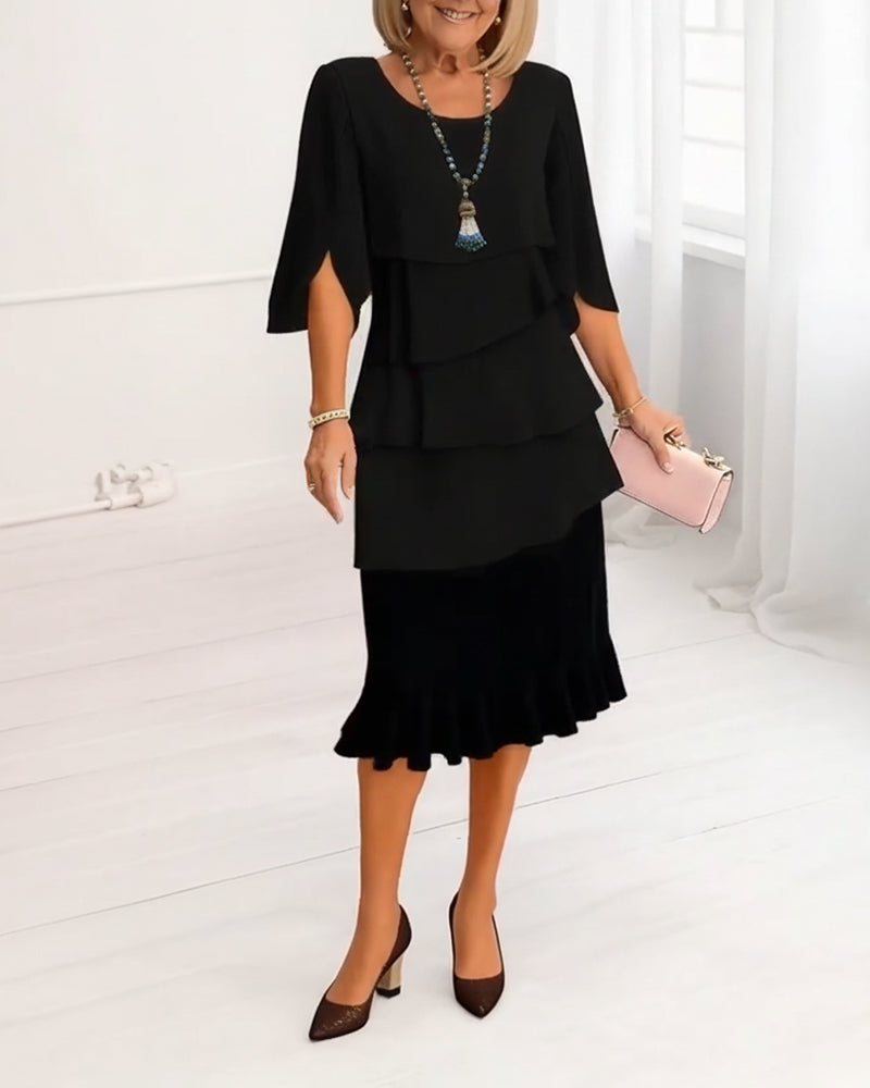 Patricia | Abito elegante con Volant per Comfort