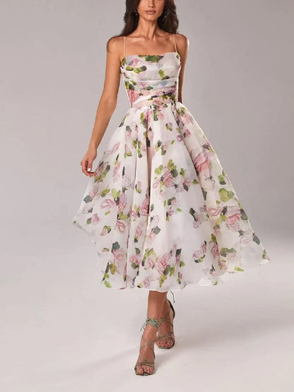 Emilia | Abito Elegante Senza maniche Stampato