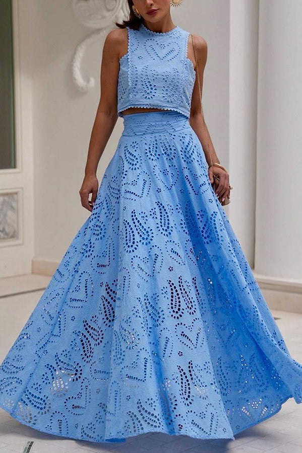 Completo in pizzo Maura