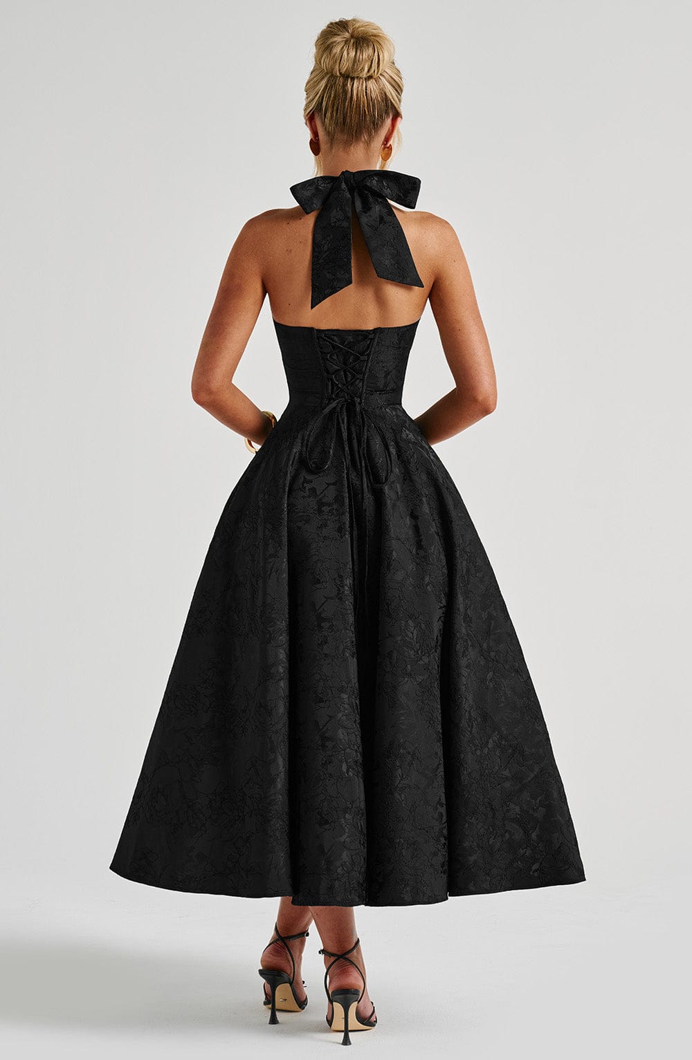 Eulalie - Abito Senza Espalda Elegante con Scollo a V