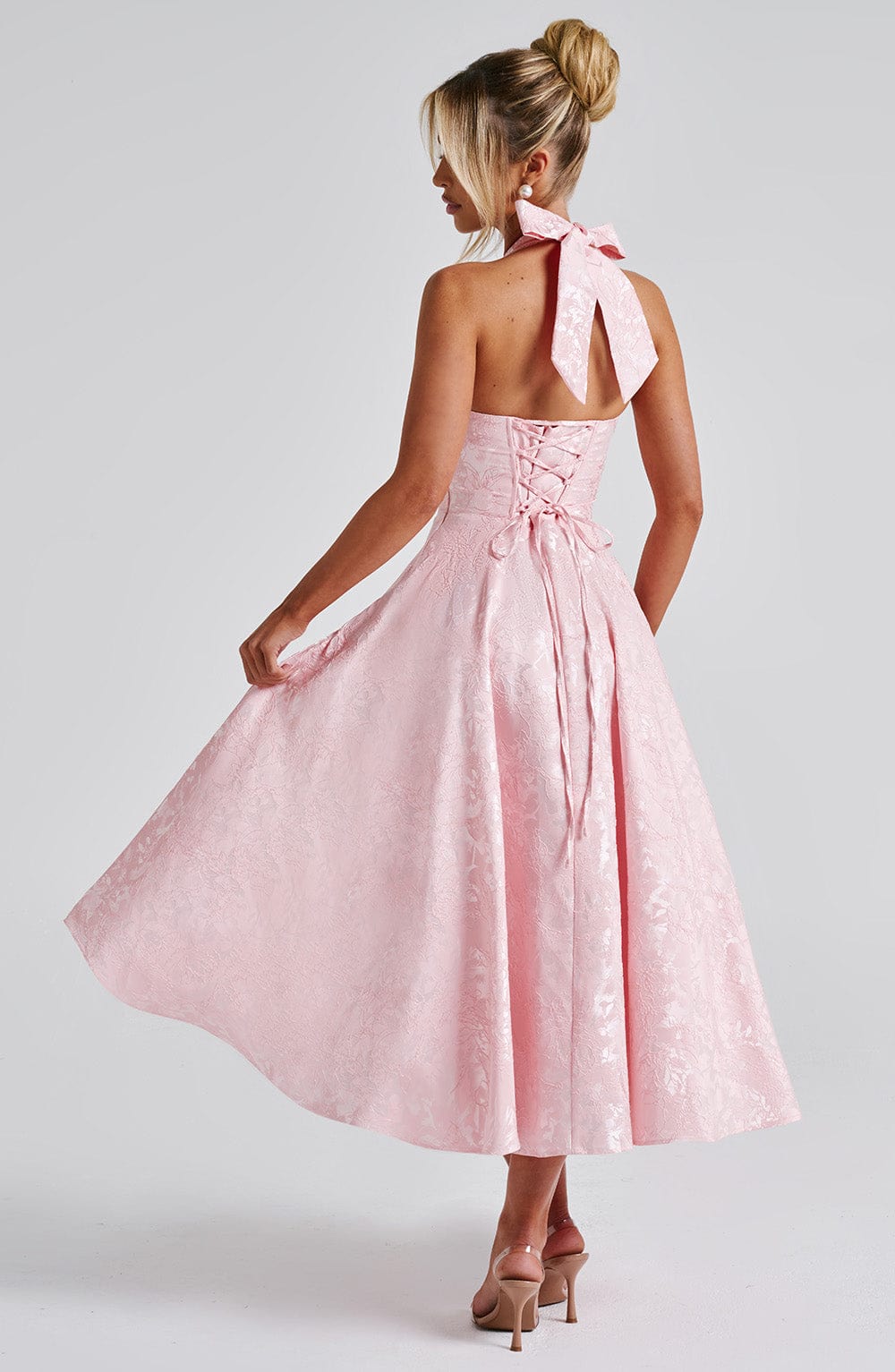 Eulalie - Abito Senza Espalda Elegante con Scollo a V