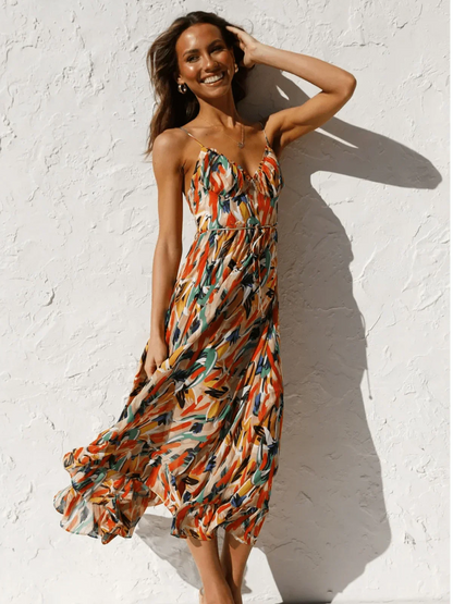 Chiara - Abito midi Colorido donna | Eleganza Estiva