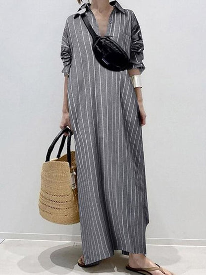 Zalia™ - Abito Urban Stripe