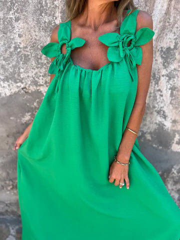 Abito floreale Scollo in U - Eleganza Senza tempo