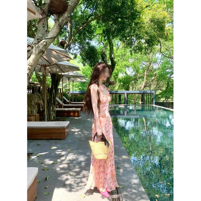Isabella™ - Abito Halter Floreale Elegante