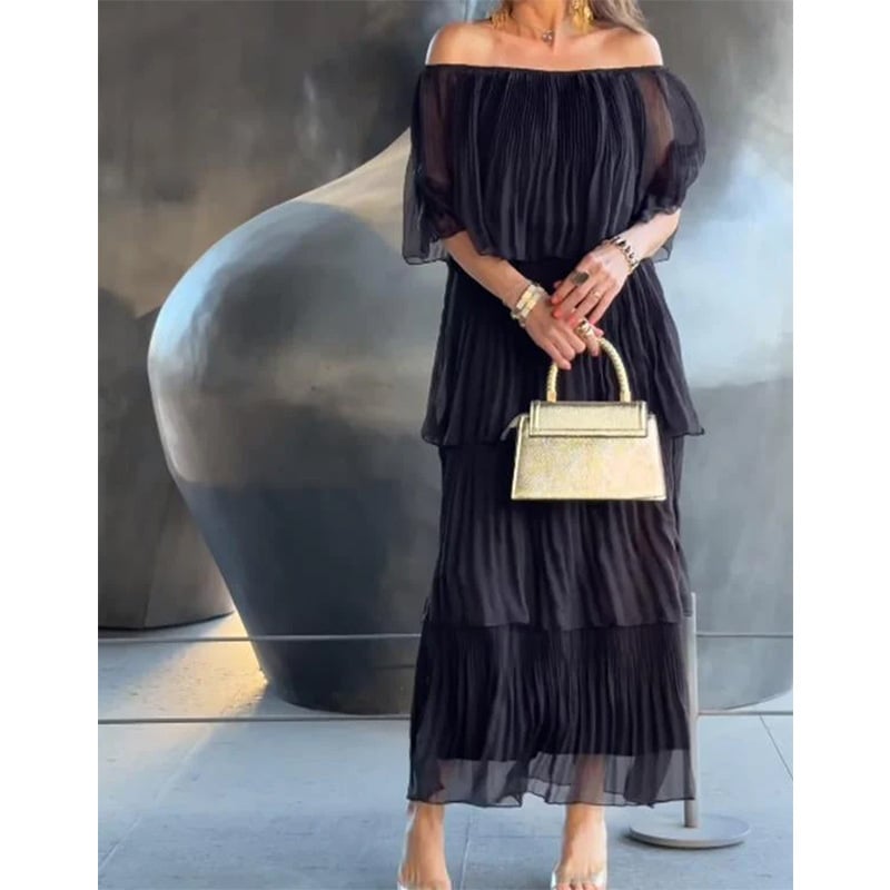 SAFRÁN – ABITO LUNGO DI CHIFFON