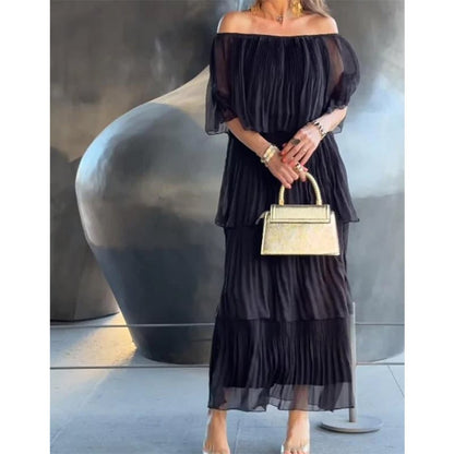 SAFRÁN – ABITO LUNGO DI CHIFFON