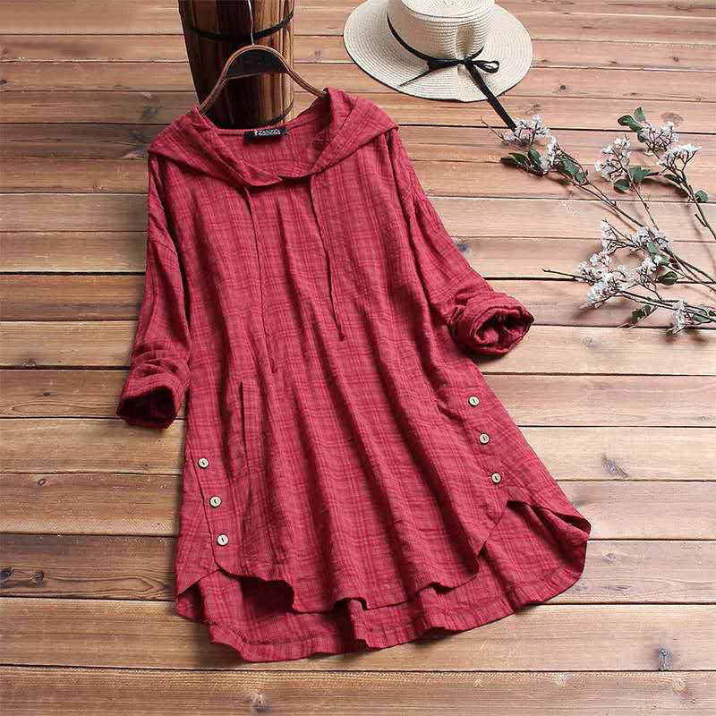 Blusa Antoinette Ternet con Capucha - Stile Quotidiano Comfortevole