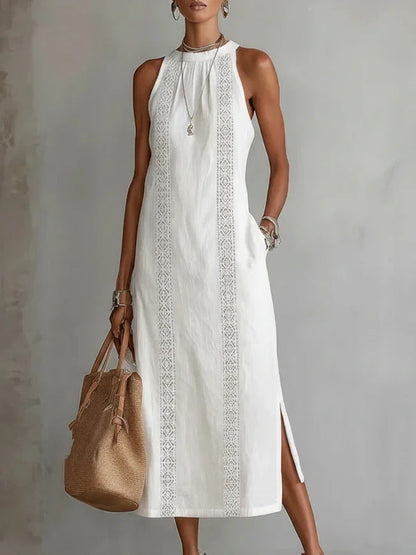 Abito maxi Vittoria - Eleganza Senza tempo e Ricamo artigianale