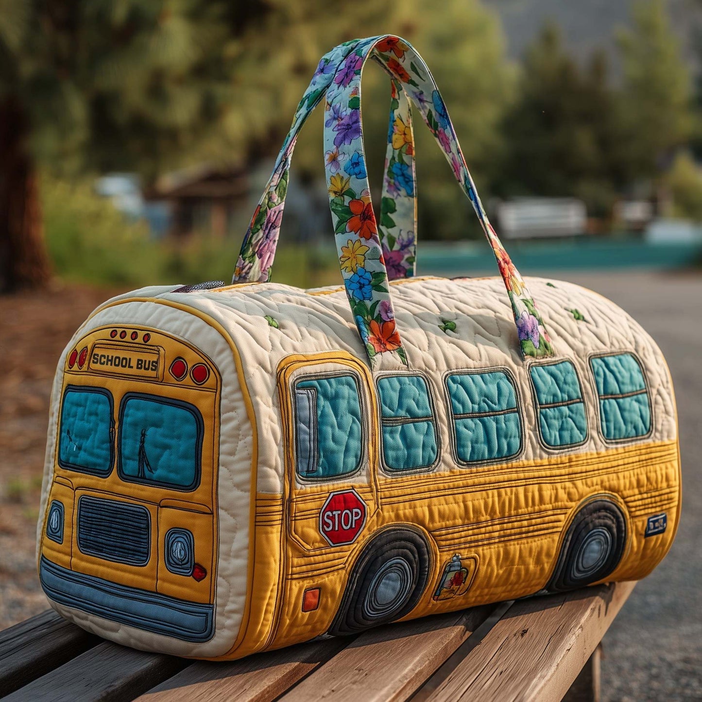 Luna – Borsa da Viaggio Trapuntata con Design Artigianale