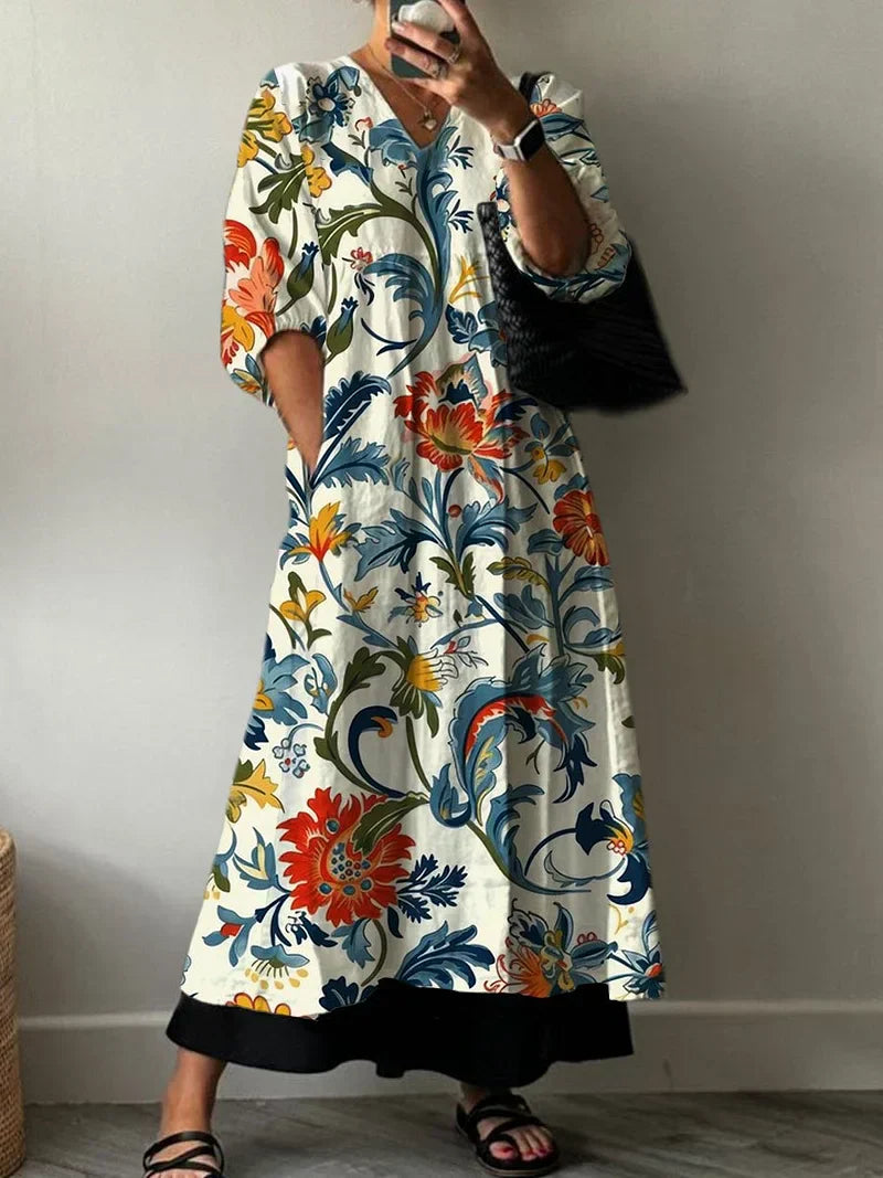 Carola | Abito elegante Stampa