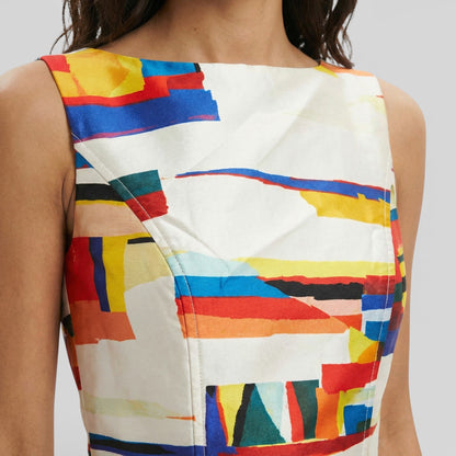 Abito maxi Stampa Geometrico donna