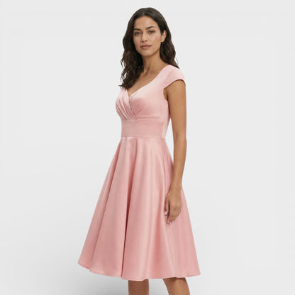 Abito midi Rosa Retrò Cocktail
