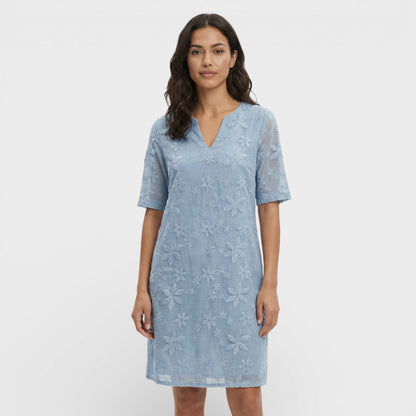 Abito midi donna Ricamo Fiori