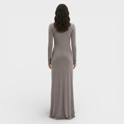 Abito lungo Arricciato Elegante donna