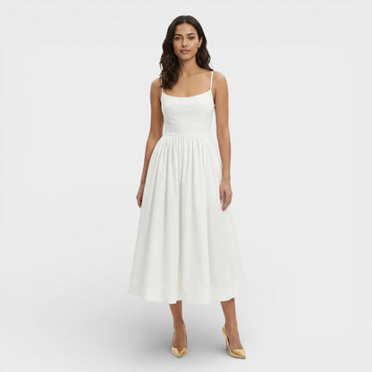 Abito midi donna Spalline Aline