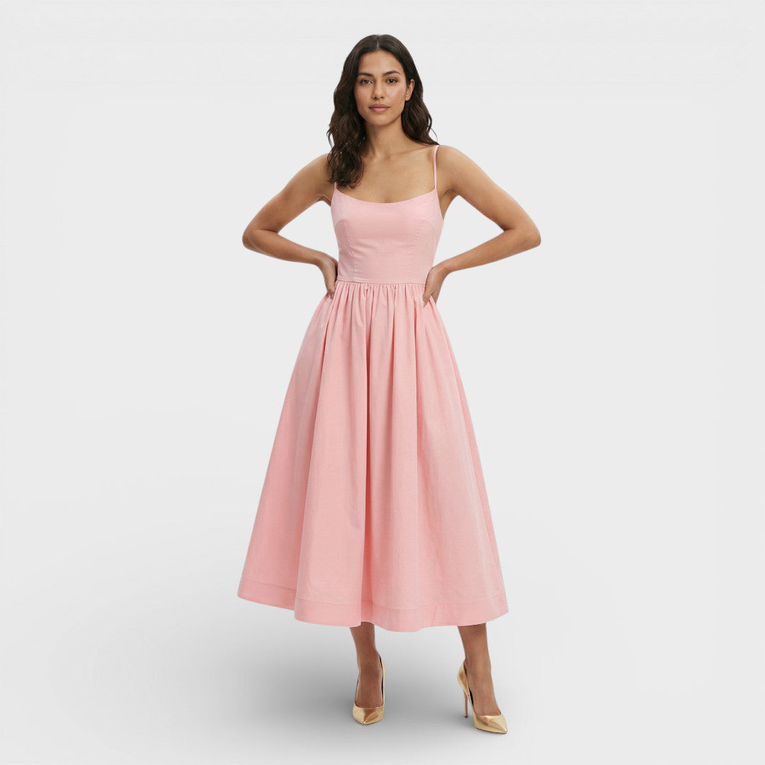 Abito midi donna Spalline Aline
