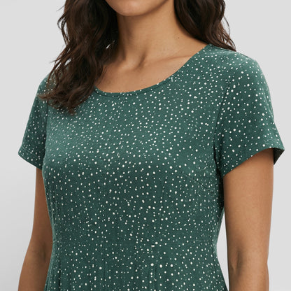 Abito mini Verde Floreale donna