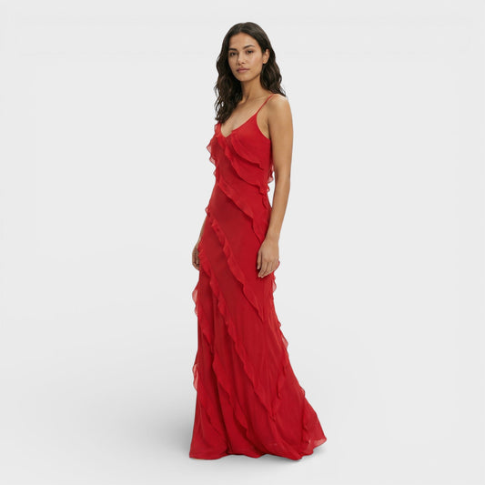 Abito elegante Con Volant donna