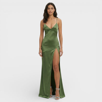 Abito maxi Spacco Elegante donna