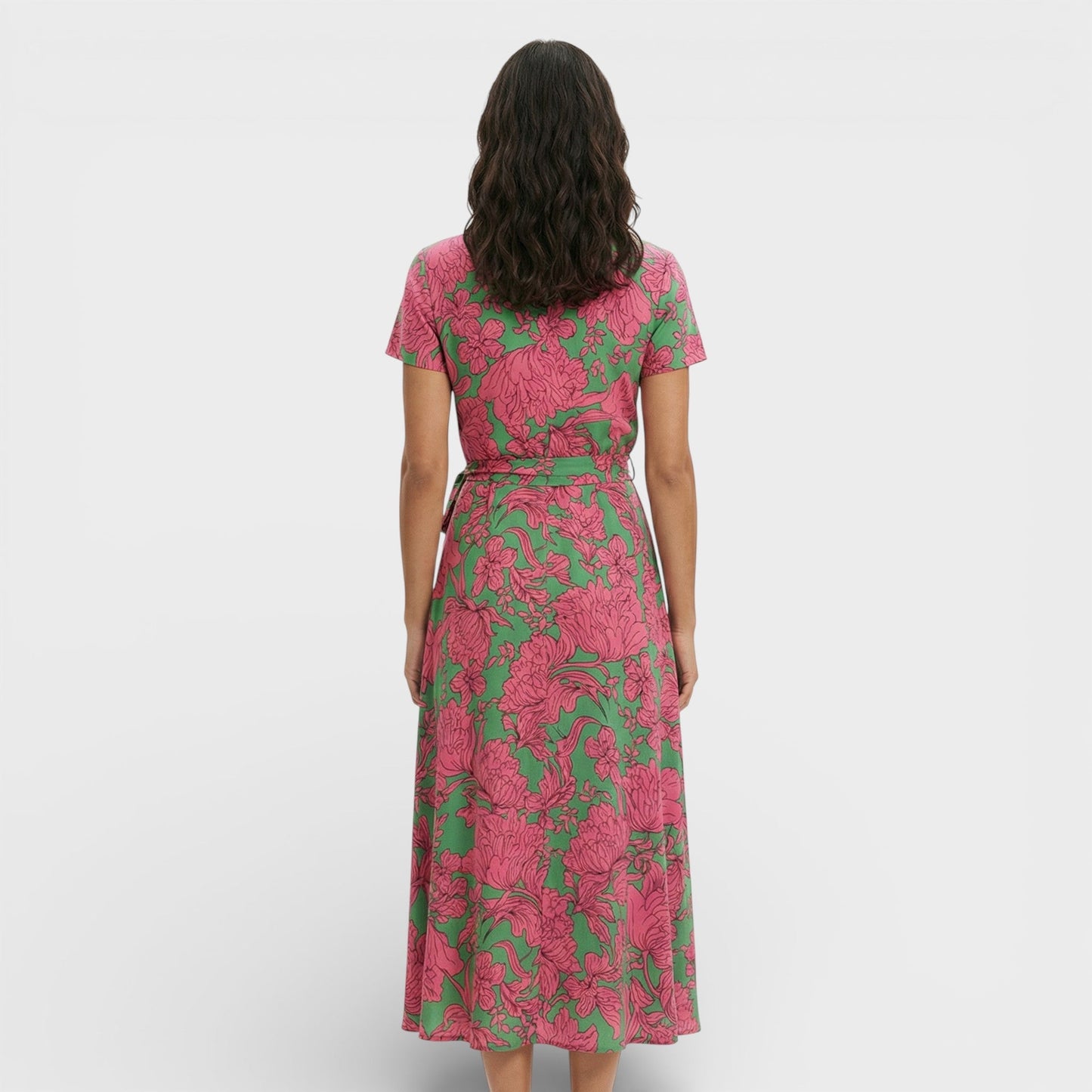Abito midi Cruzado Floreale donna