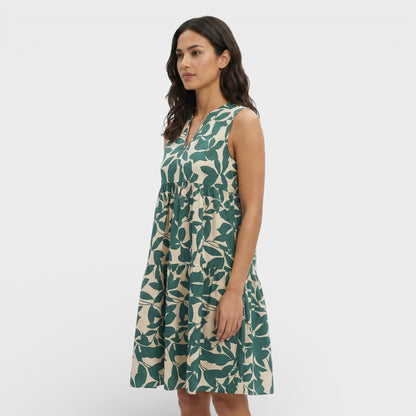 Abito Stampa Scollo Pico donna