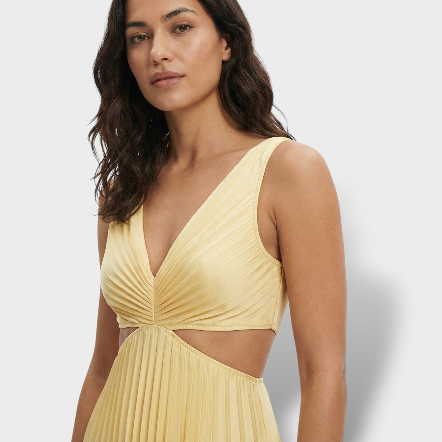 Abito midi Plissettato Elegante donna