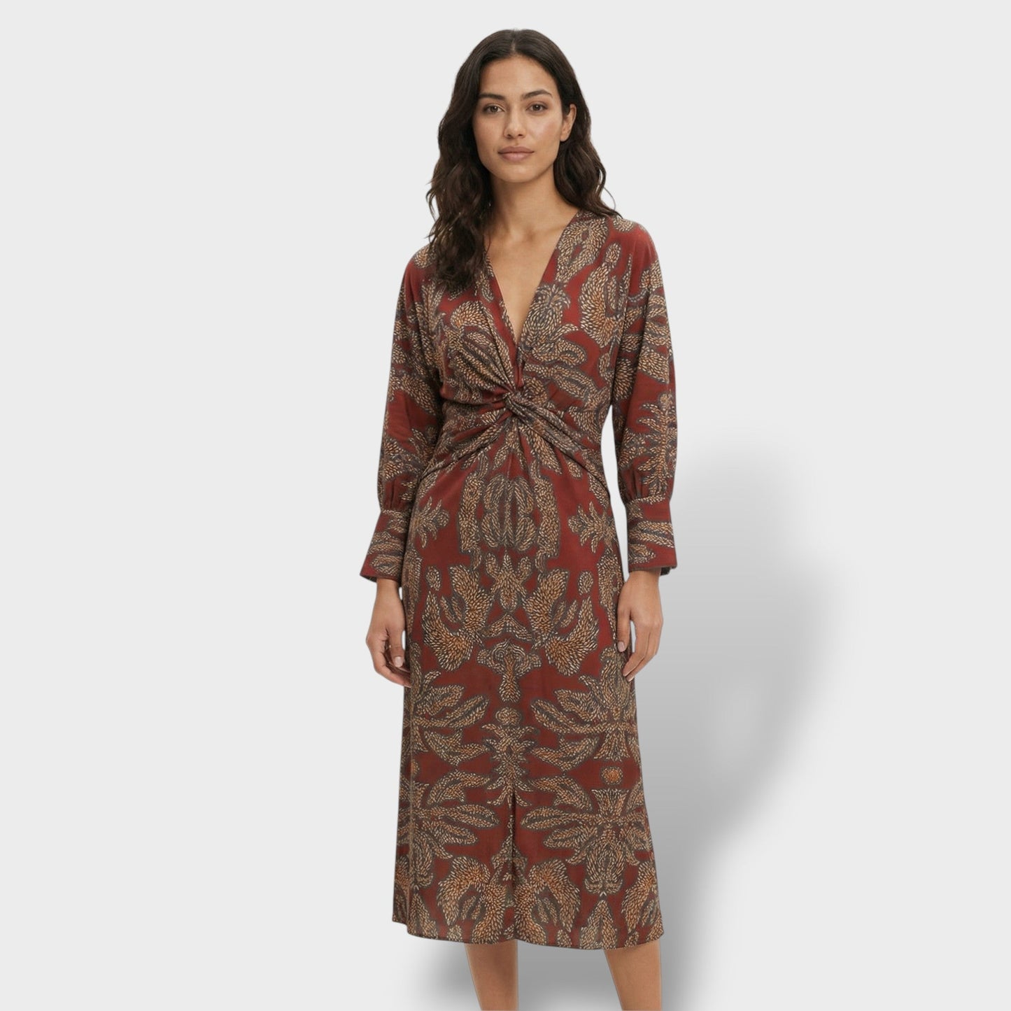 Abito midi Floreale Elegante donna