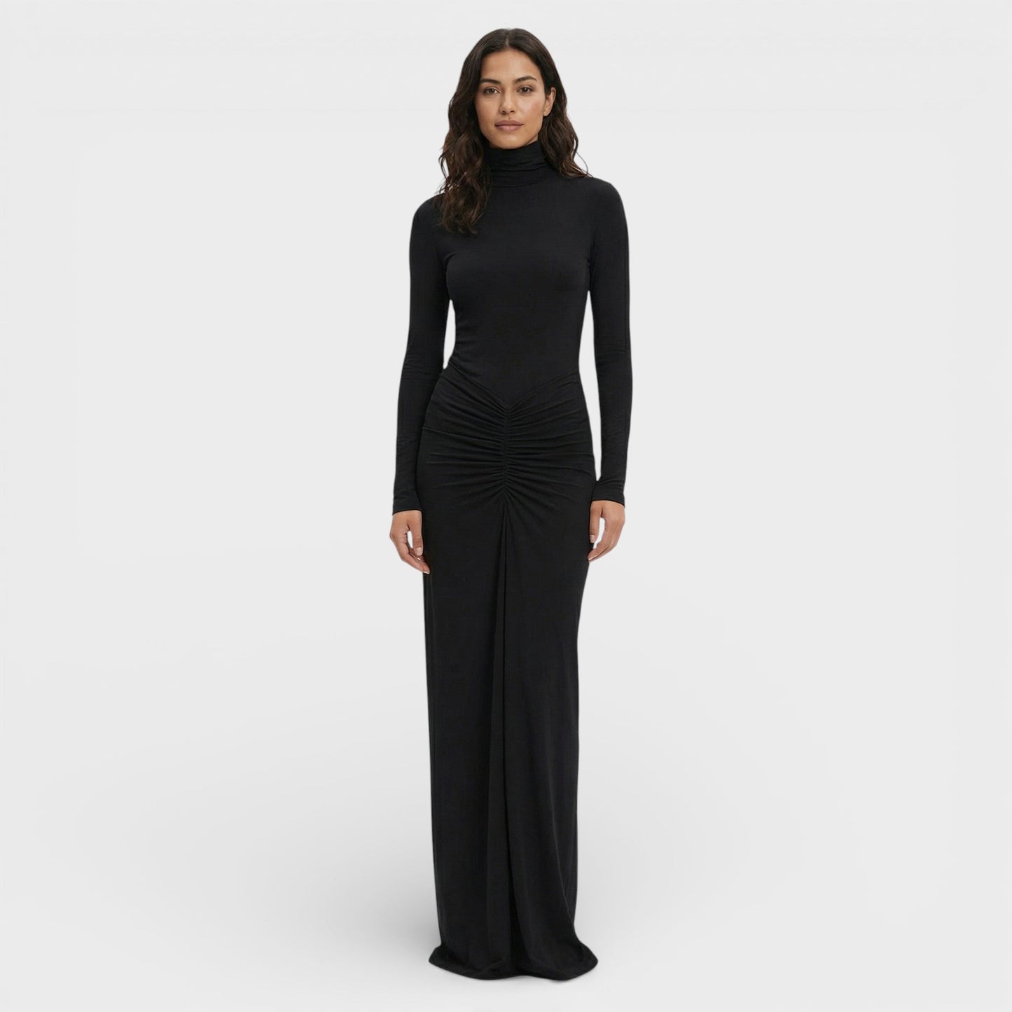 Abito lungo Arricciato Elegante donna