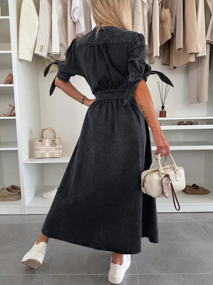 Marit | Abito di Denim Radiante