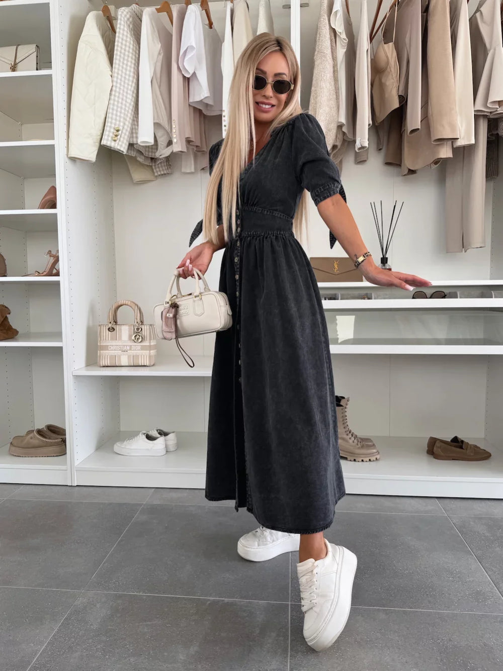 Marit | Abito di Denim Radiante